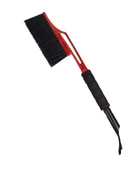 Щетка для снега Spin&Clean Techno со съемный скребком для льда 58см signal red